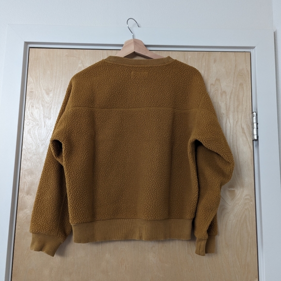 Last Chance - Everlane Renew Fleece Sweatshirt in Mustard - Picture 2 of 9